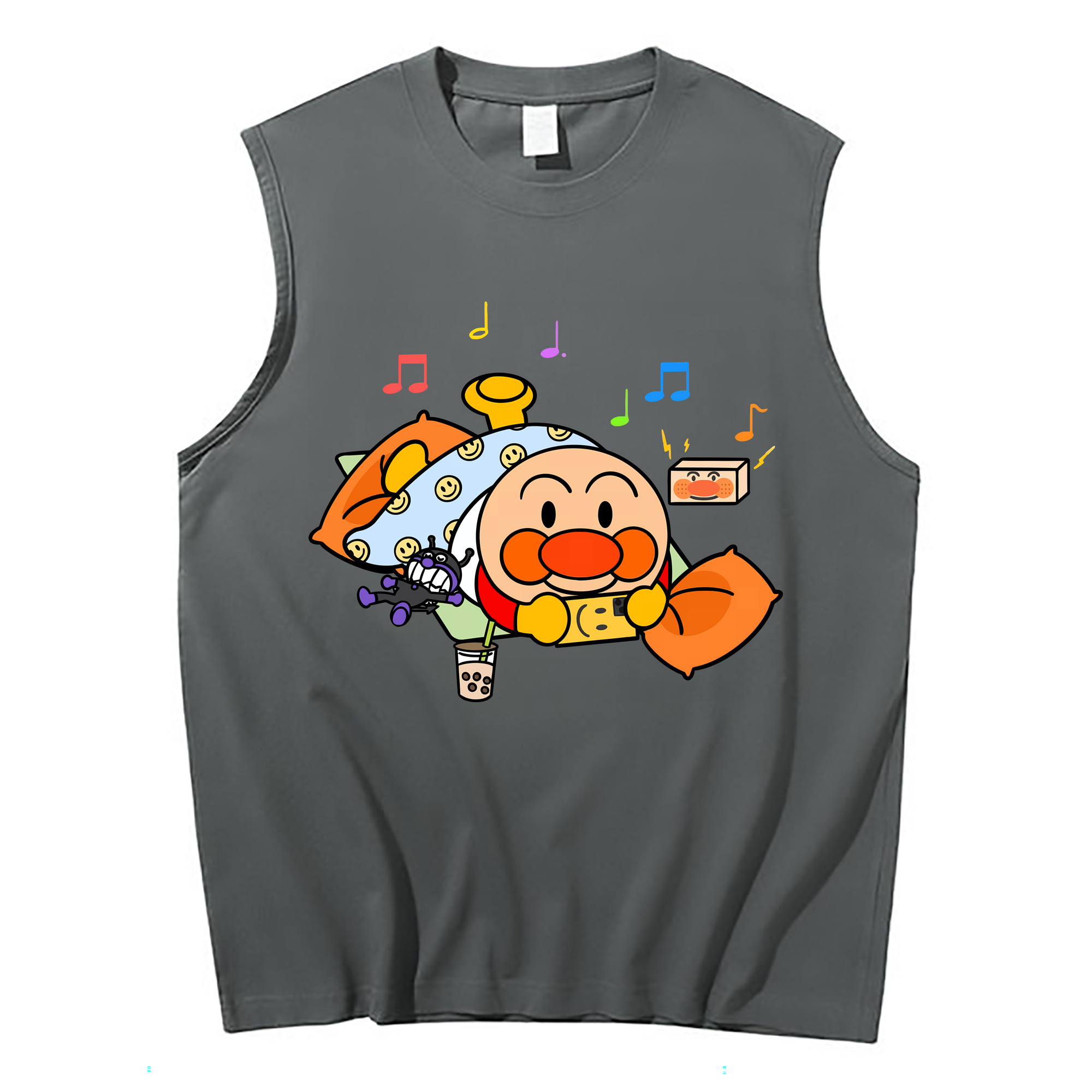（画像用） アンパンマン Anpanman コットン100％タンクトップ（フロントプリント）